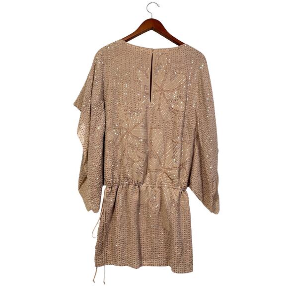 Size S | MAXAZRIA COLLECTION Women’s Silk Blousen Kimono Sleeve Tunic Top - Picture 2 of 8
